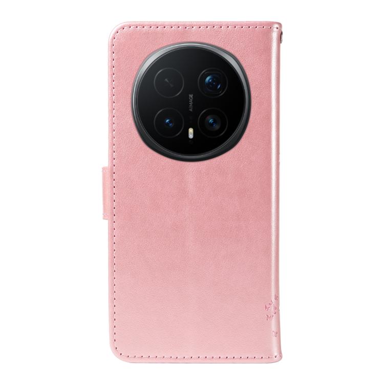 For Honor Magic8 Pro Tree & Cat Embossed Pattern Flip Leather Phone Case
