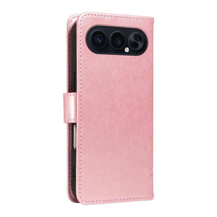 For Honor 500 Global/500 Pro Global 155.8 Tree & Cat Embossed Pattern Flip Leather Phone Case