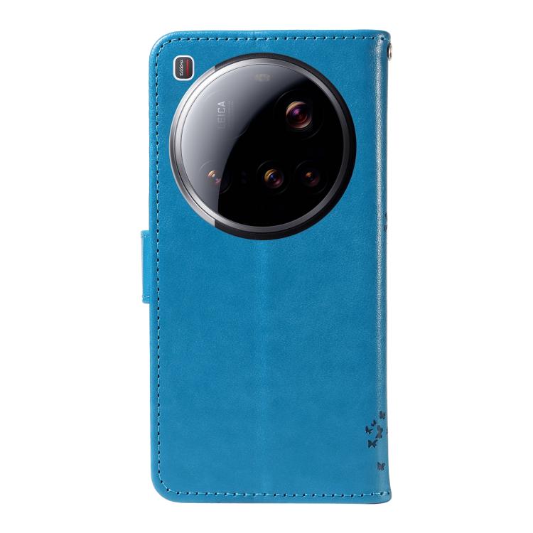 For Xiaomi 15 Ultra 5G Global Tree & Cat Embossed Pattern Flip Leather Phone Case