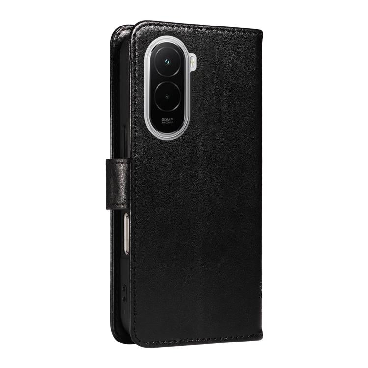 For Xiaomi Poco M7 4G 169mm Tree & Cat Embossed Pattern Flip Leather Phone Case