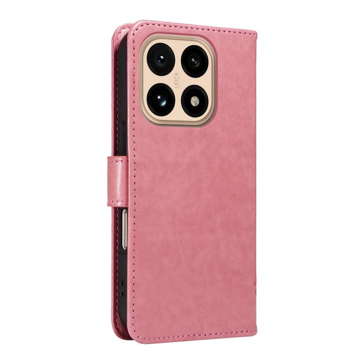 For Xiaomi 15T 5G Tree & Cat Embossed Pattern Flip Leather Phone Case