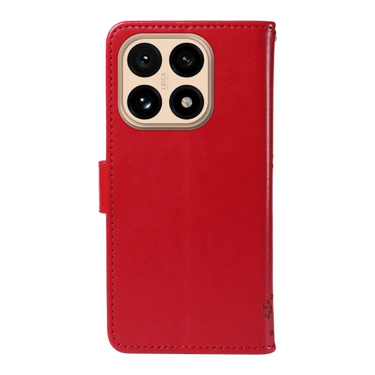 For Xiaomi 15T 5G Tree & Cat Embossed Pattern Flip Leather Phone Case
