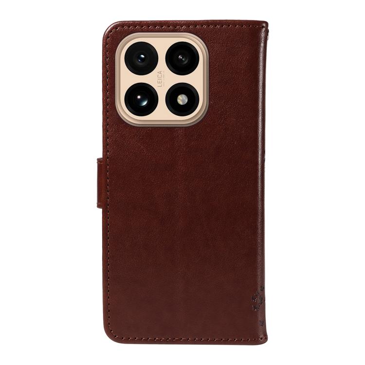 For Xiaomi 15T 5G Tree & Cat Embossed Pattern Flip Leather Phone Case
