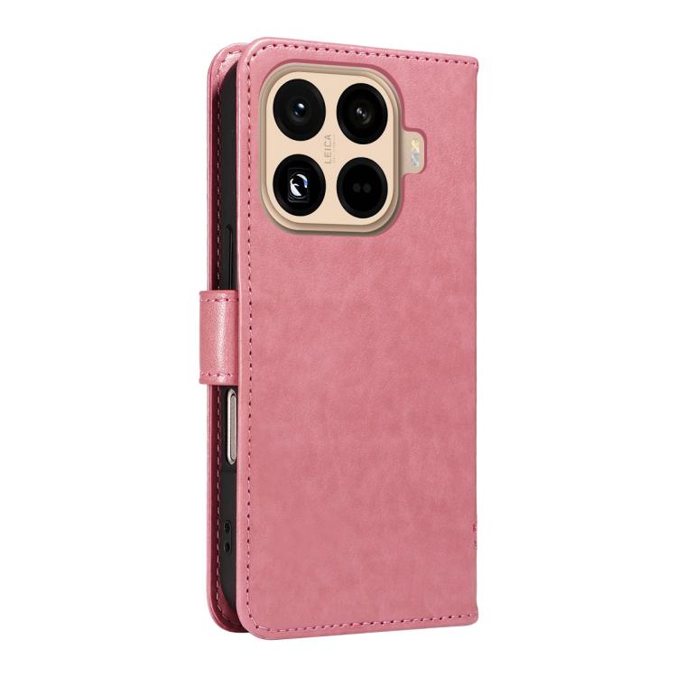 For Xiaomi 15T Pro 5G Tree & Cat Embossed Pattern Flip Leather Phone Case