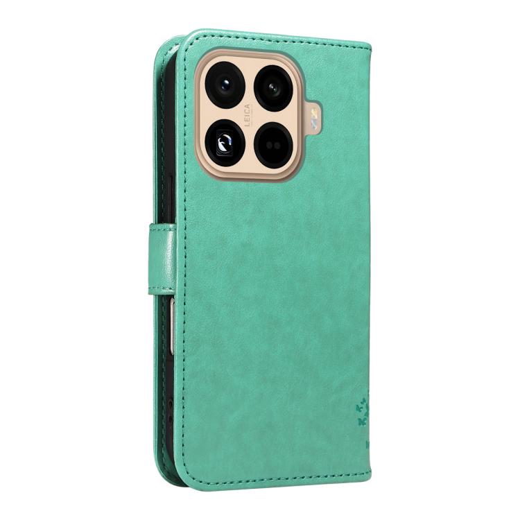 For Xiaomi 15T Pro 5G Tree & Cat Embossed Pattern Flip Leather Phone Case