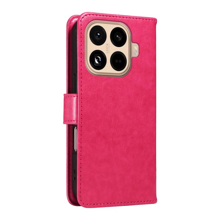 For Xiaomi 15T Pro 5G Tree & Cat Embossed Pattern Flip Leather Phone Case
