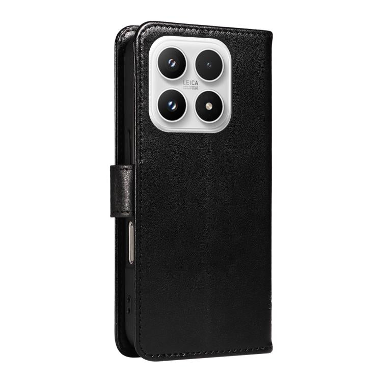 For Xiaomi 17 Tree & Cat Embossed Pattern Flip Leather Phone Case