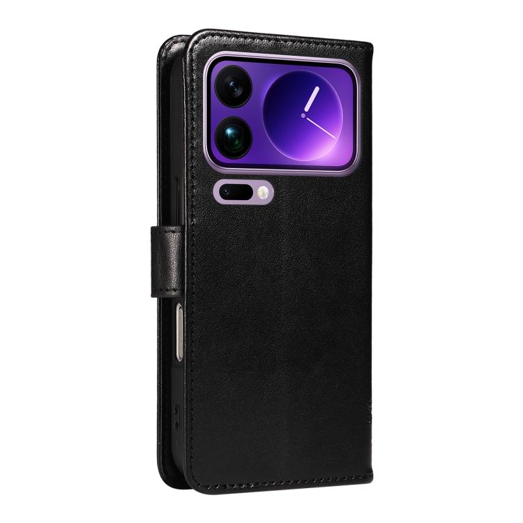 For Xiaomi 17 Pro Max Tree & Cat Embossed Pattern Flip Leather Phone Case