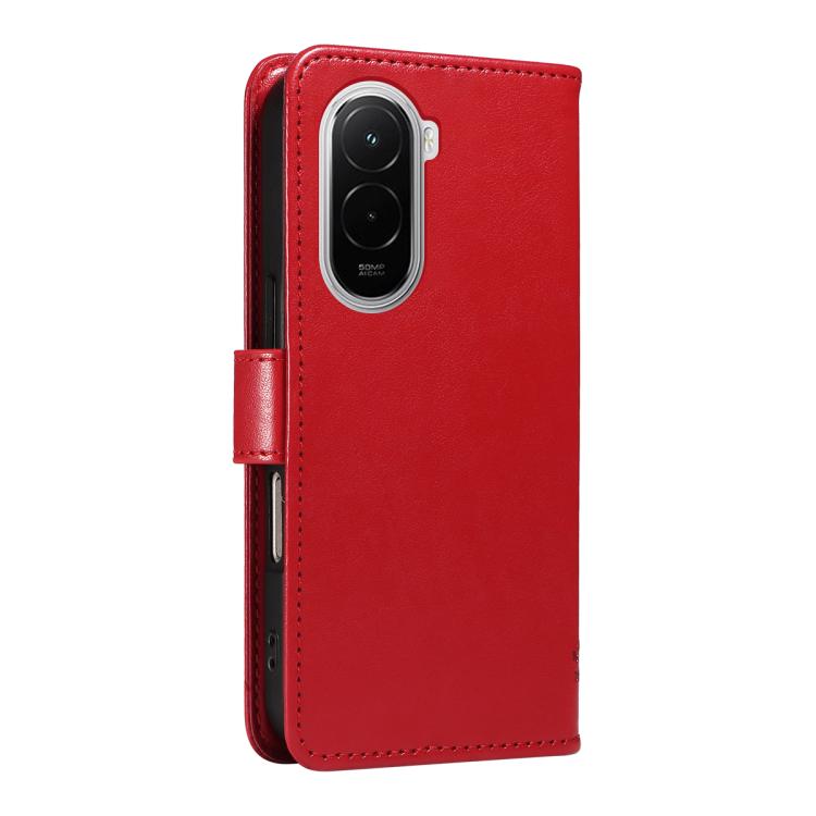 For Xiaomi Poco M7 4G 171mm Tree & Cat Embossed Pattern Flip Leather Phone Case