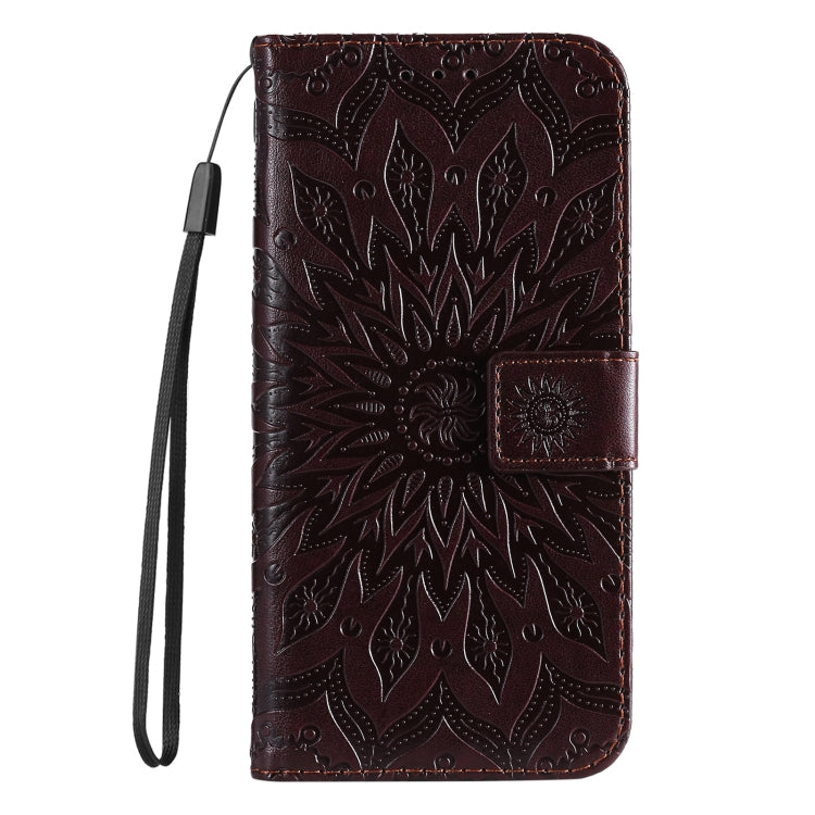 For Motorola Edge 50 Pro Embossed Sunflower Pattern Flip Leather Phone Case