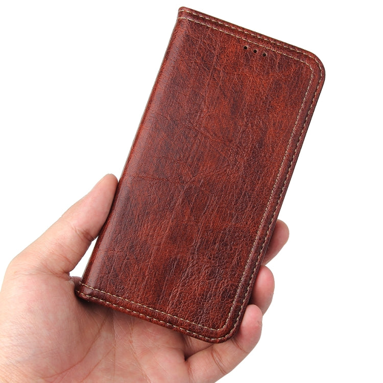 For iPhone 12 Pro Max Fierre Shann Retro Tree Bark Texture PU Magnetic Horizontal Flip Leather Case with Holder & Card Slots & Wallet
