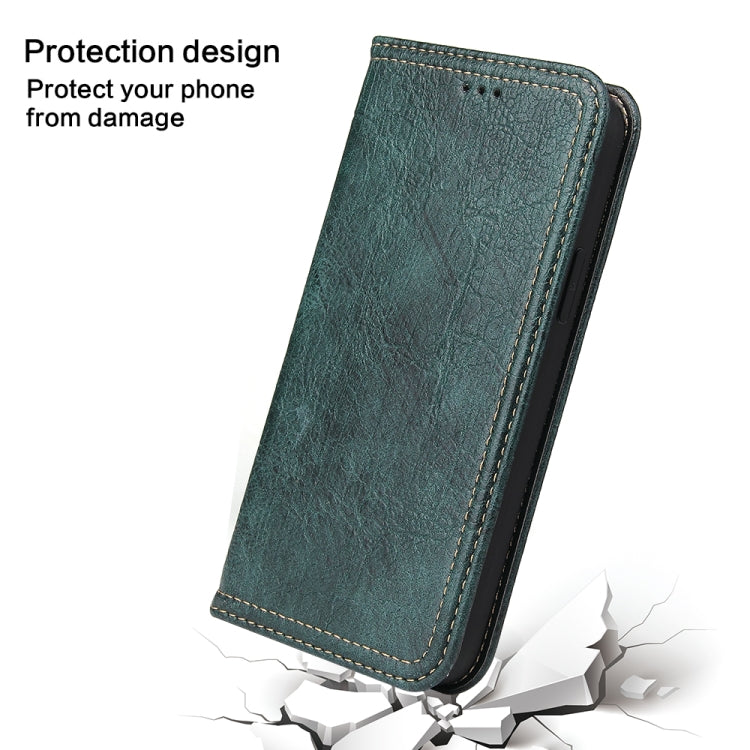 For iPhone 12 Pro Max Fierre Shann Retro Tree Bark Texture PU Magnetic Horizontal Flip Leather Case with Holder & Card Slots & Wallet