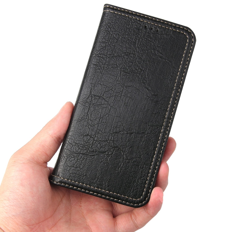 For iPhone 12 / 12 Pro Fierre Shann Retro Tree Bark Texture PU Magnetic Horizontal Flip Leather Case with Holder & Card Slots & Wallet