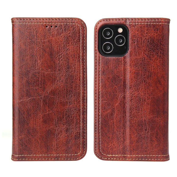 For iPhone 12 mini Fierre Shann Retro Tree Bark Texture PU Magnetic Horizontal Flip Leather Case with Holder & Card Slots & Wallet