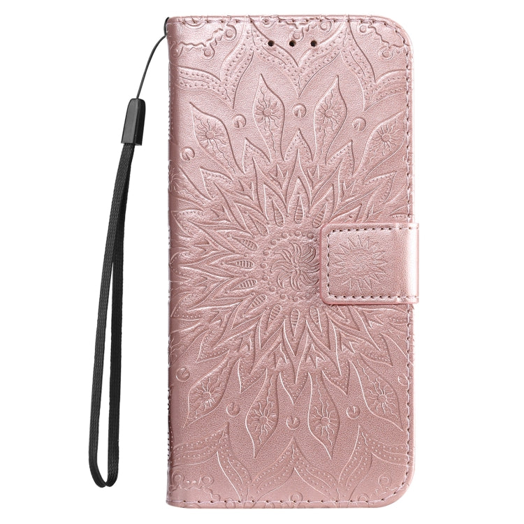 For Huawei nova 12s Embossed Sunflower Pattern Flip Leather Phone Case