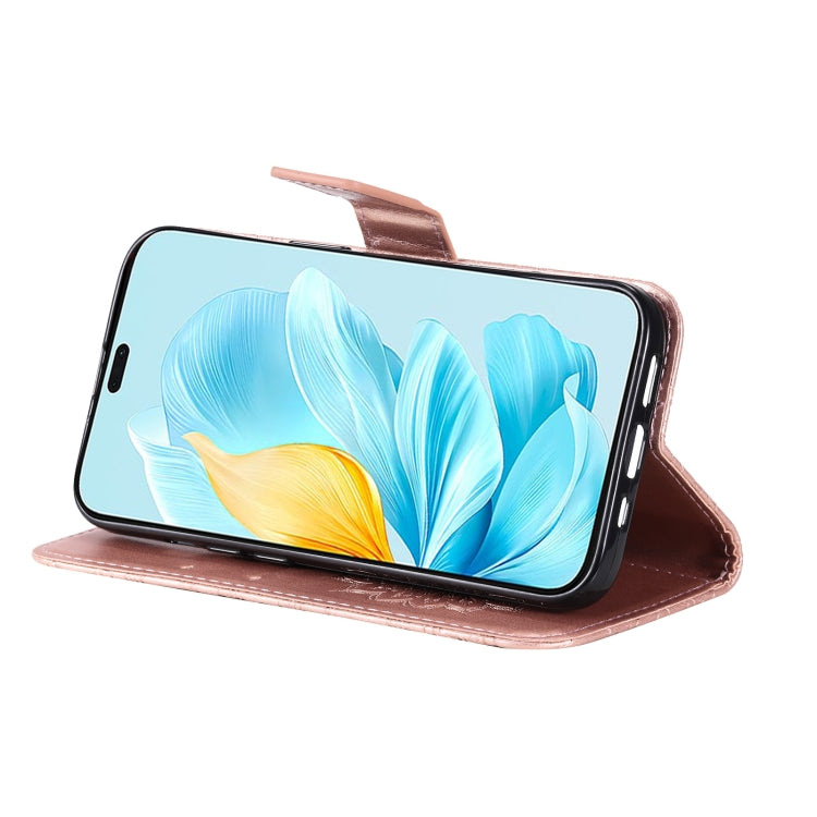 For Honor 200 Lite Global Embossed Sunflower Pattern Flip Leather Phone Case