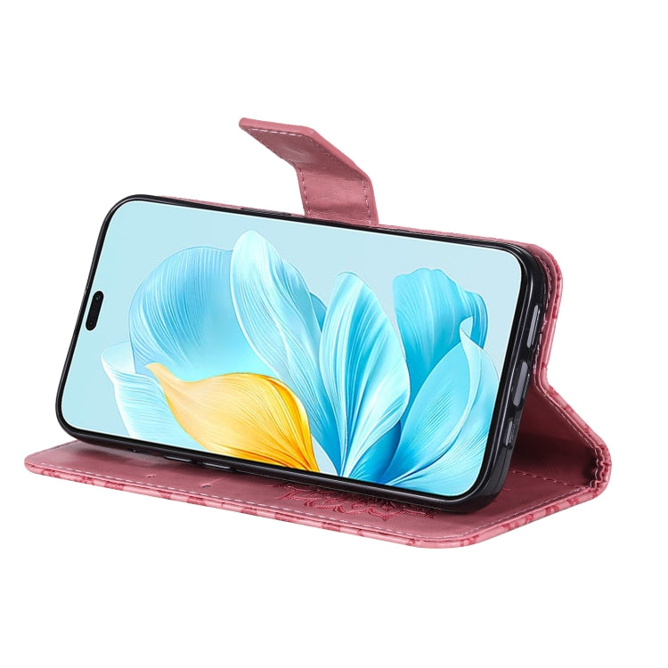 For Honor 200 Lite Global Embossed Sunflower Pattern Flip Leather Phone Case