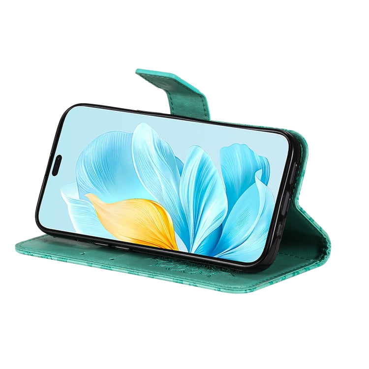 For Honor 200 Lite Global Embossed Sunflower Pattern Flip Leather Phone Case