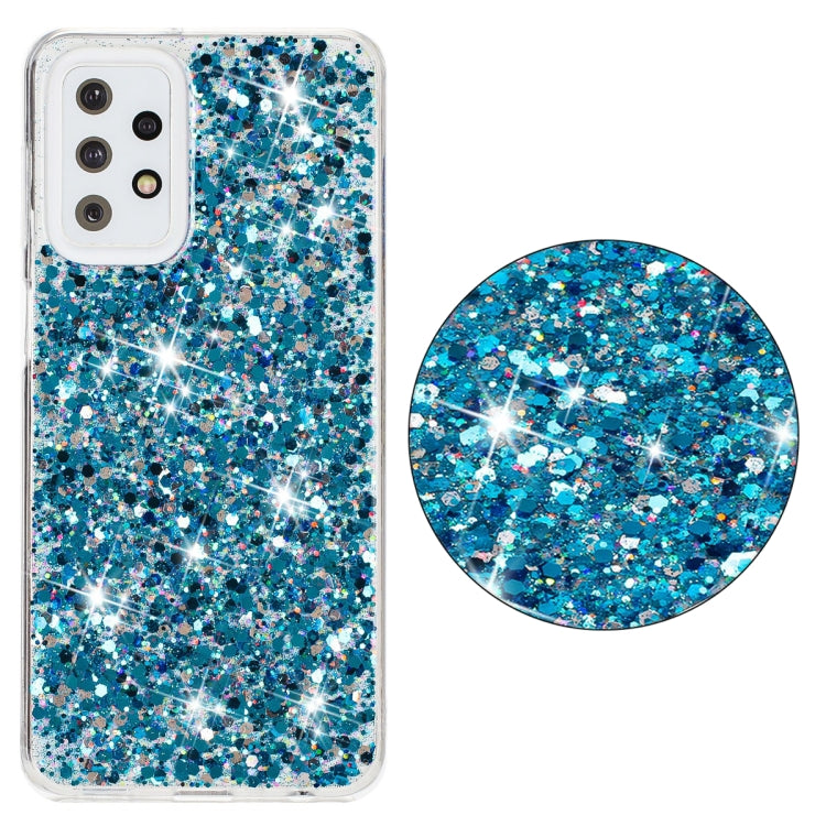 For Samsung Galaxy A23 4G / A23 5G Transparent Frame Glitter Powder TPU Phone Case