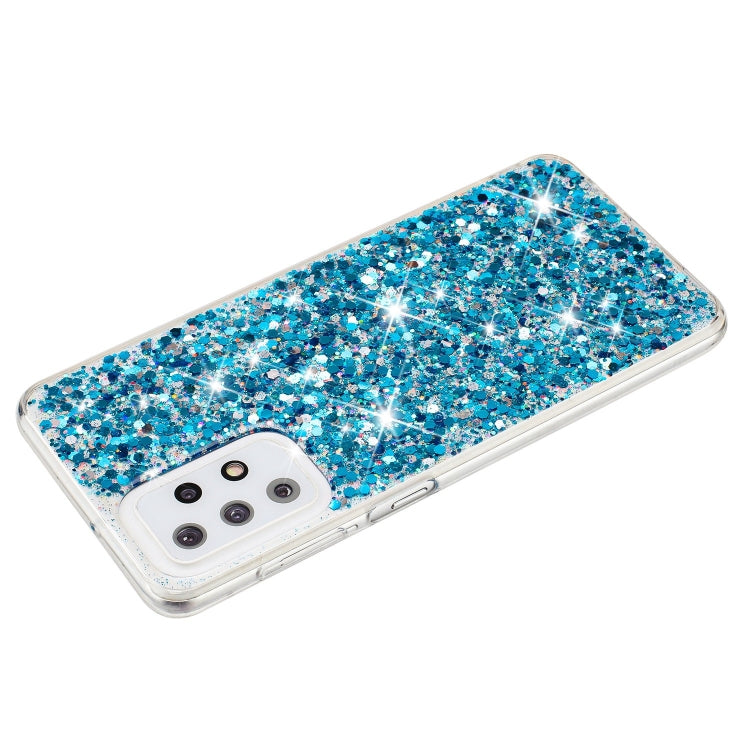 For Samsung Galaxy A23 4G / A23 5G Transparent Frame Glitter Powder TPU Phone Case