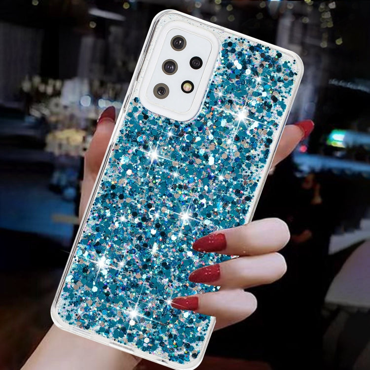 For Samsung Galaxy A23 4G / A23 5G Transparent Frame Glitter Powder TPU Phone Case