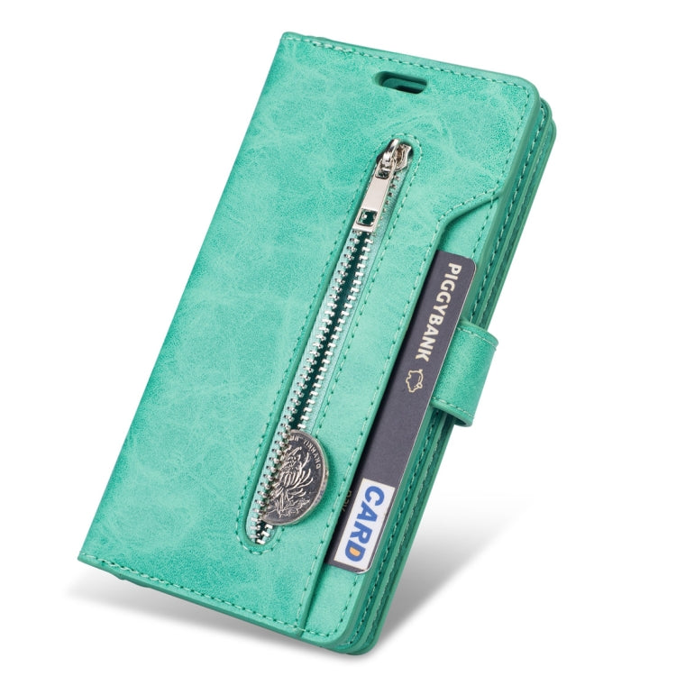 For Xiaomi Redmi Note 8 Multifunctional Zipper Horizontal Flip Leather Case with Holder & Wallet & 9 Card Slots & Lanyard