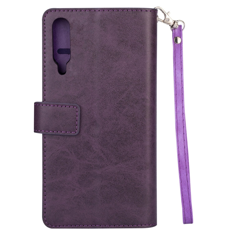 For Xiaomi Mi 9 / Mi 9 Explorer Multifunctional Zipper Horizontal Flip Leather Case with Holder & Wallet & 9 Card Slots & Lanyard