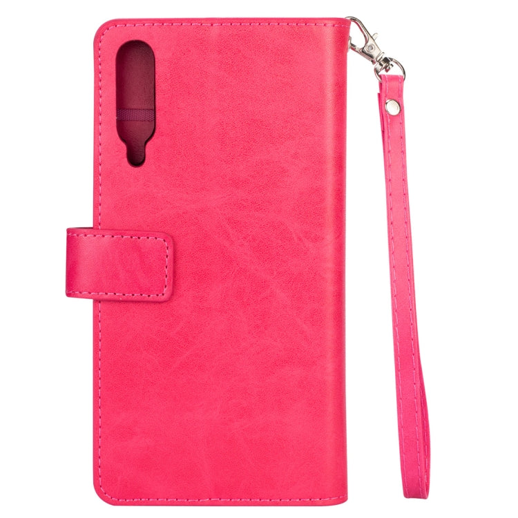 For Xiaomi Mi 9 / Mi 9 Explorer Multifunctional Zipper Horizontal Flip Leather Case with Holder & Wallet & 9 Card Slots & Lanyard