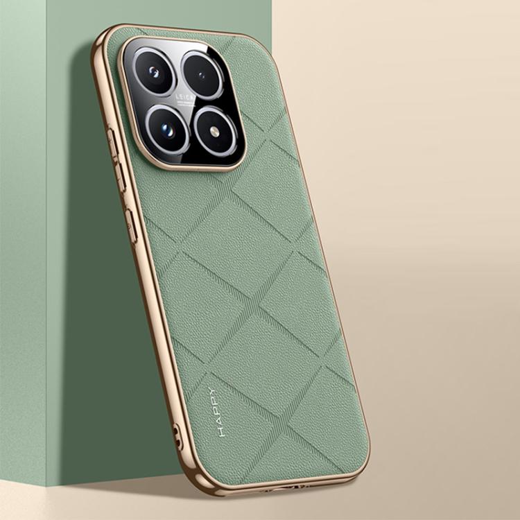 For Xiaomi 17 Plain Leather PC Phone Case