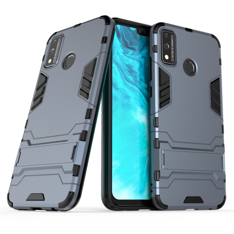 For Huawei Honor 9X Lite PC + TPU Shockproof Protective Case with Invisible Holder