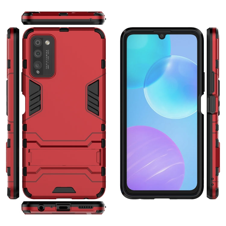 For Huawei Honor 30 Lite PC + TPU Shockproof Protective Case with Invisible Holder