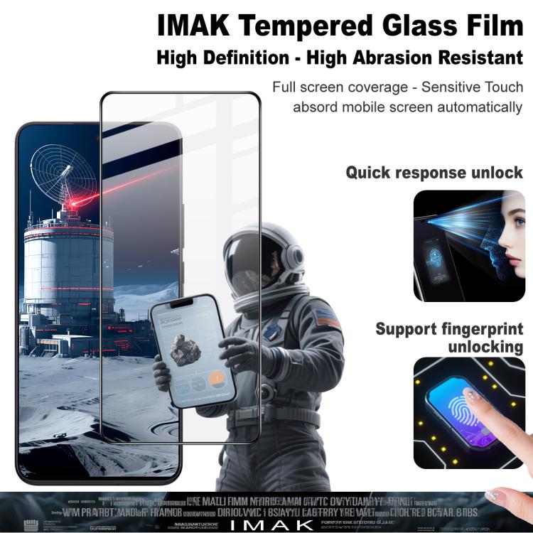 For OnePlus Ace 5 Ultra imak 9H Surface Hardness Full Screen Tempered Glass Film Pro+ Series