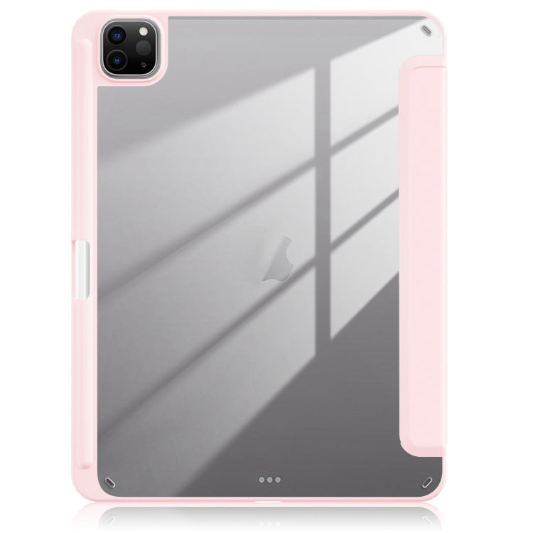 For iPad Pro 11 2025 / 2024 Acrylic 3-Fold Smart Leather Tablet Case