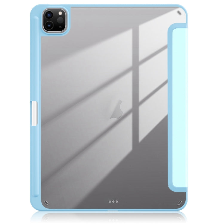 For iPad Pro 11 2025 / 2024 Acrylic 3-Fold Smart Leather Tablet Case