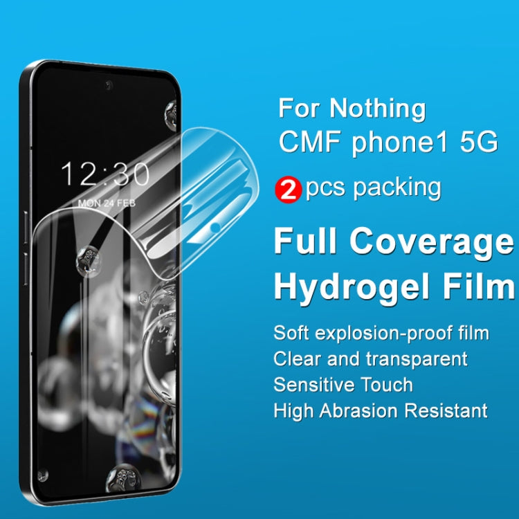 For Nothing CMF Phone 1 5G 2pcs/Set imak Curved Full Screen Hydrogel Film Protector