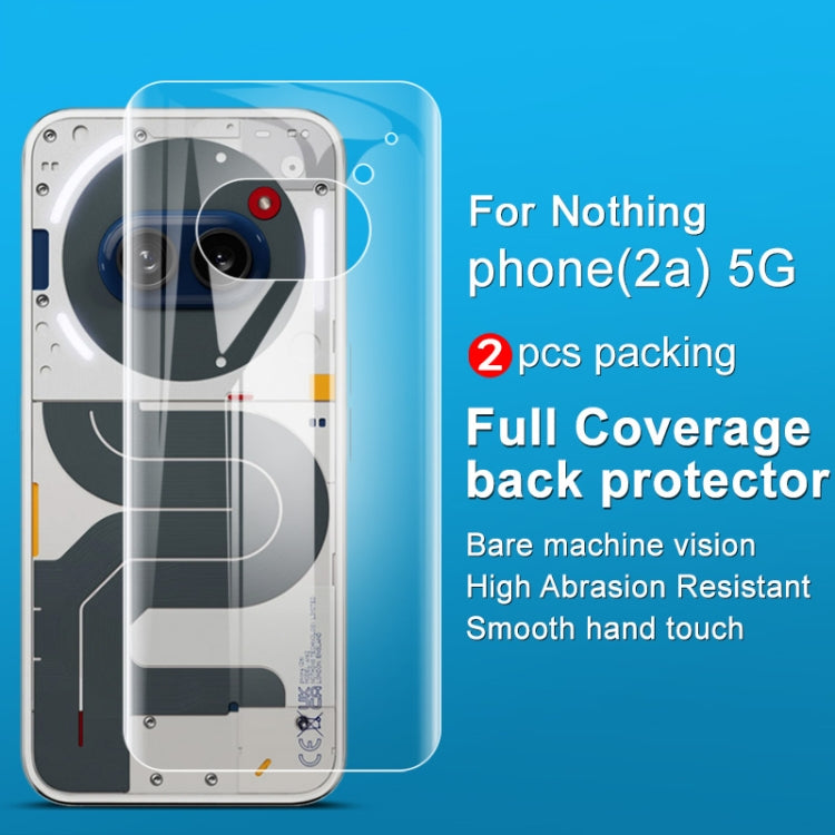 For Nothing phone 2a 5G / 2a Plus 2pcs imak Curved Hydrogel Film Pnone Back Protector