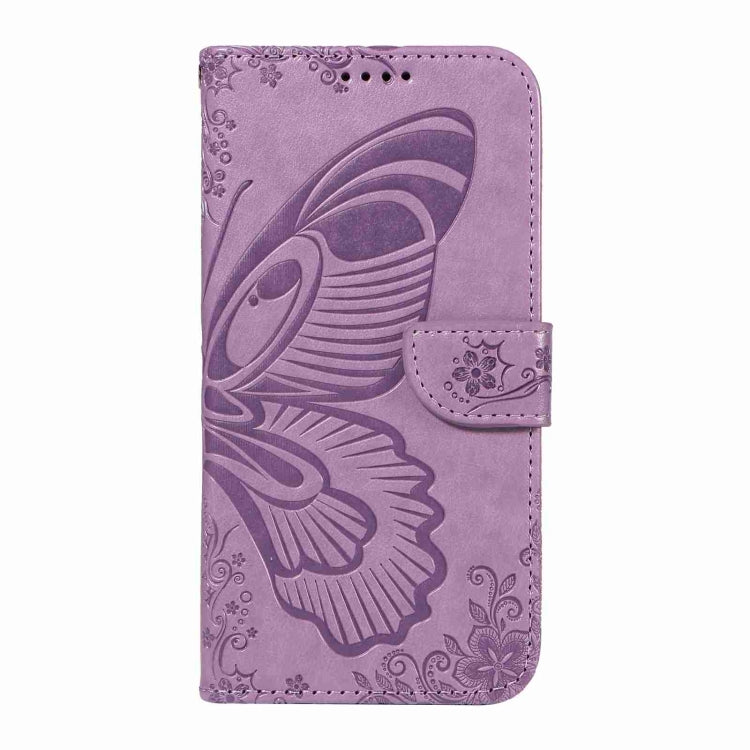 For iPhone 16 Swallowtail Butterfly Embossed Leather Phone Case
