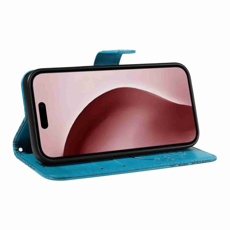 For iPhone 16 Pro Swallowtail Butterfly Embossed Leather Phone Case