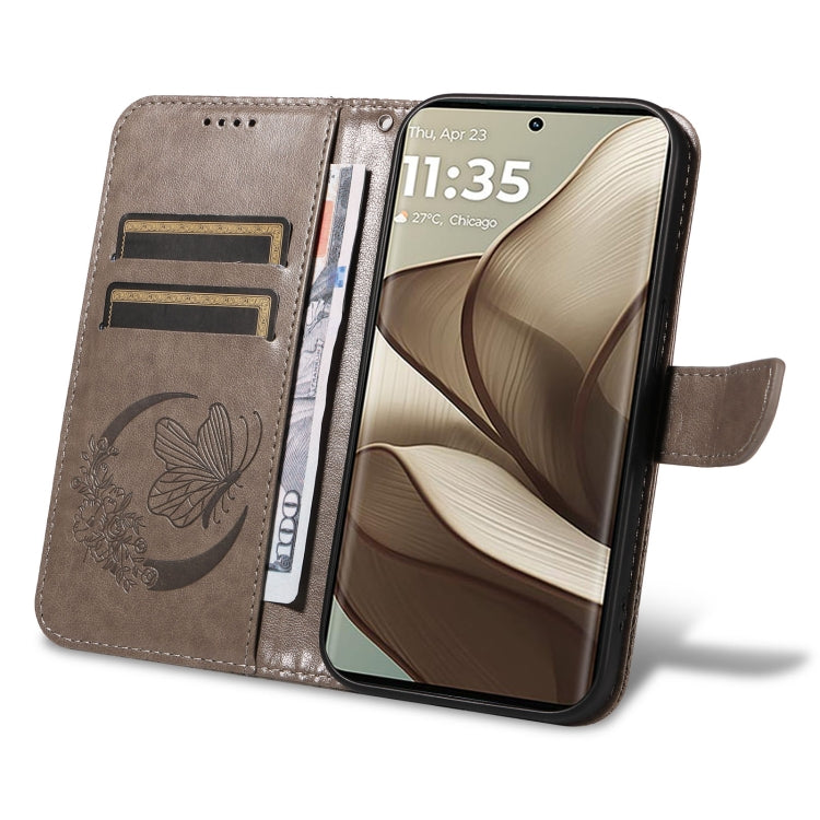 For Motorola Edge 50 5G Swallowtail Butterfly Embossed Leather Phone Case