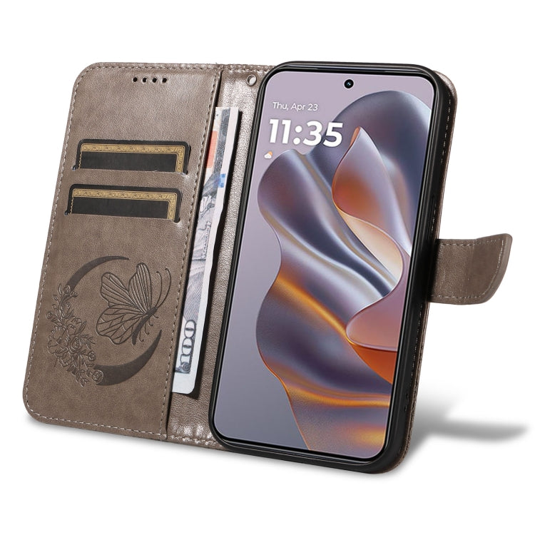 For Motorola Edge 50 Neo Swallowtail Butterfly Embossed Leather Phone Case