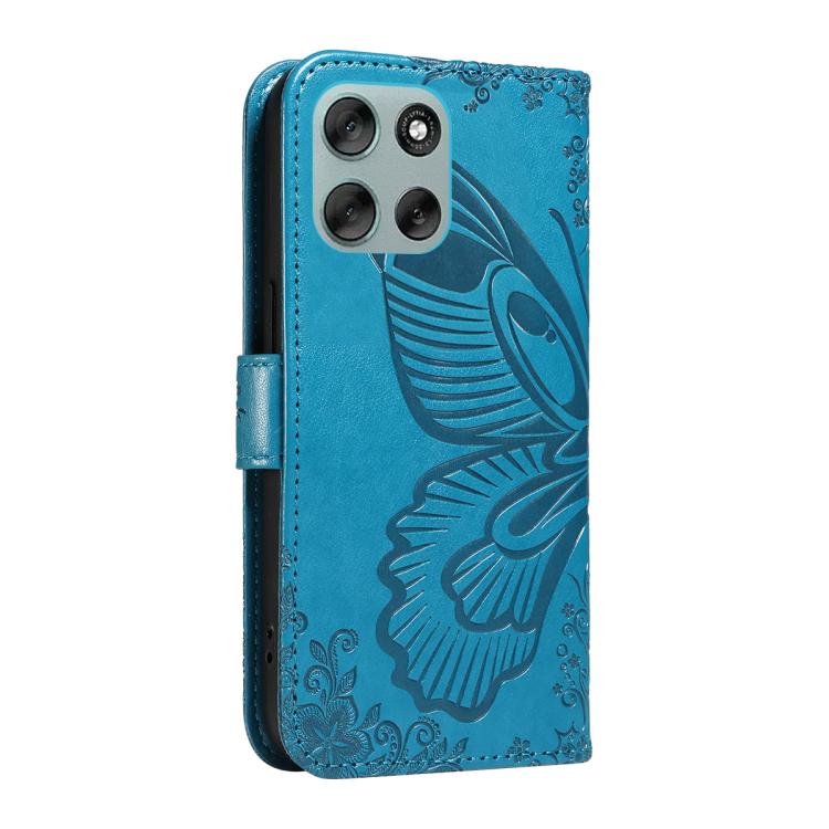 For Motorola Moto G56 5G Swallowtail Butterfly Embossed Leather Phone Case