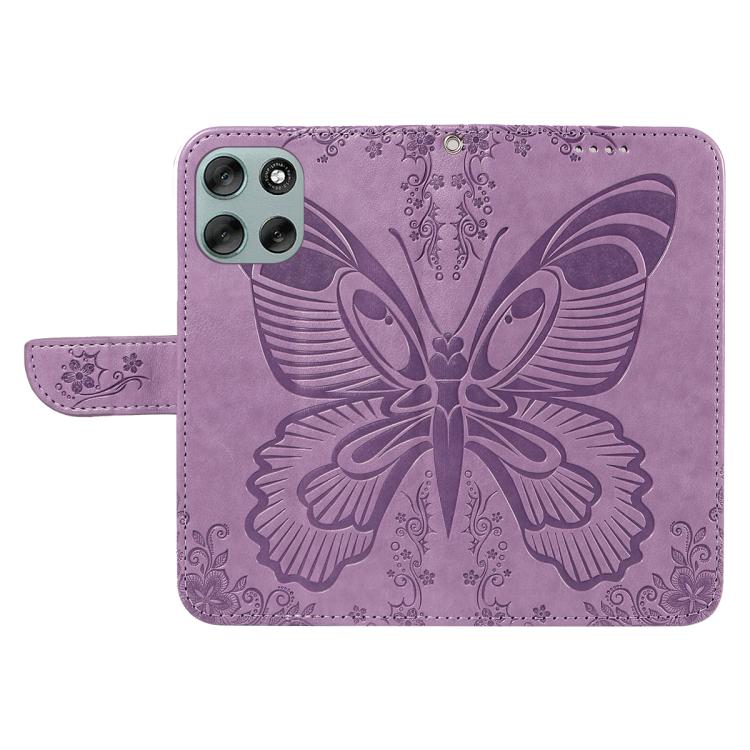For Motorola Moto G56 5G Swallowtail Butterfly Embossed Leather Phone Case