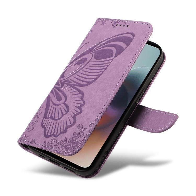 For Motorola Moto G56 5G Swallowtail Butterfly Embossed Leather Phone Case