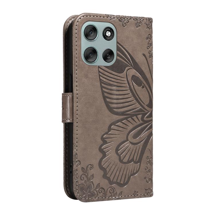 For Motorola Moto G56 5G Swallowtail Butterfly Embossed Leather Phone Case