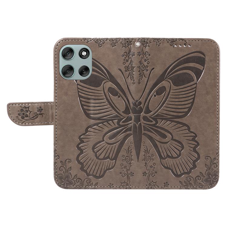 For Motorola Moto G56 5G Swallowtail Butterfly Embossed Leather Phone Case
