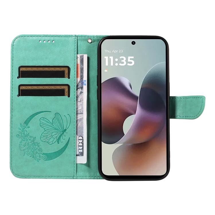 For Motorola Moto G56 5G Swallowtail Butterfly Embossed Leather Phone Case