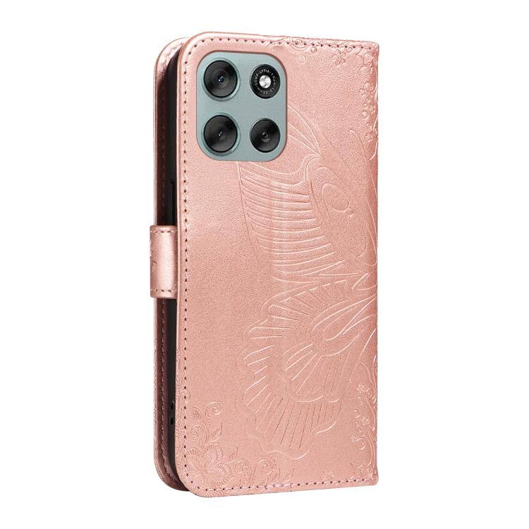 For Motorola Moto G56 5G Swallowtail Butterfly Embossed Leather Phone Case