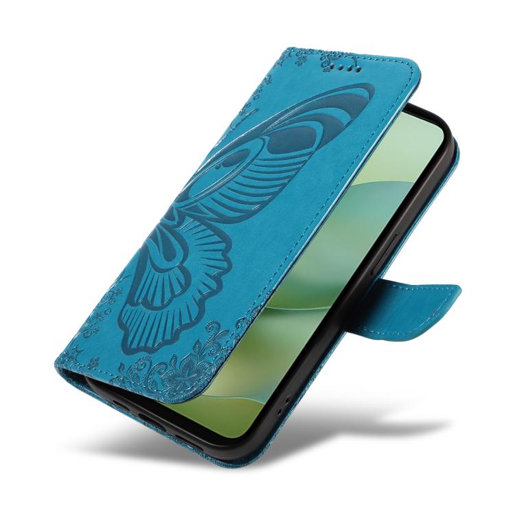 For Motorola Moto G06 4G Swallowtail Butterfly Embossed Leather Phone Case