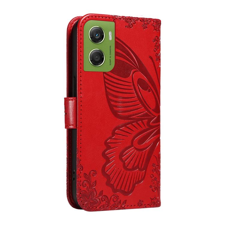 For Motorola Moto G06 4G Swallowtail Butterfly Embossed Leather Phone Case