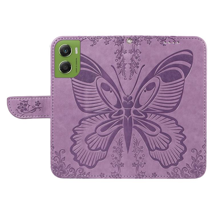 For Motorola Moto G06 4G Swallowtail Butterfly Embossed Leather Phone Case